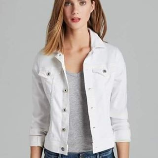 casaco jeans branco