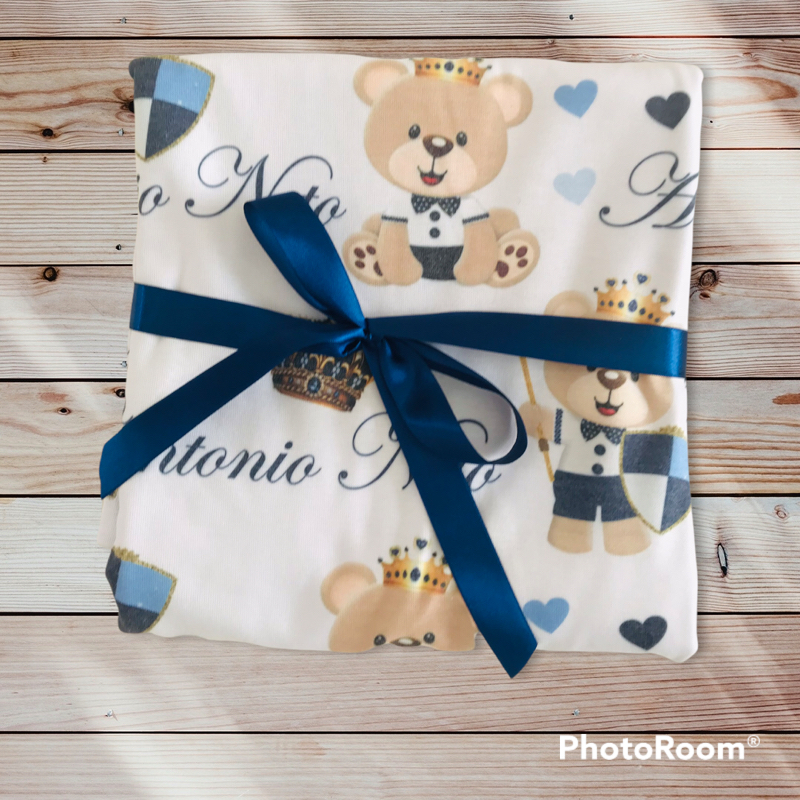 Manta Para Meninas Plush Nome Bebê Personalizada