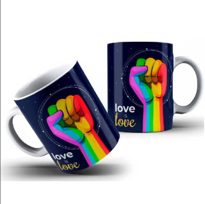 Caneca Branca Personalizada LGBT - 676