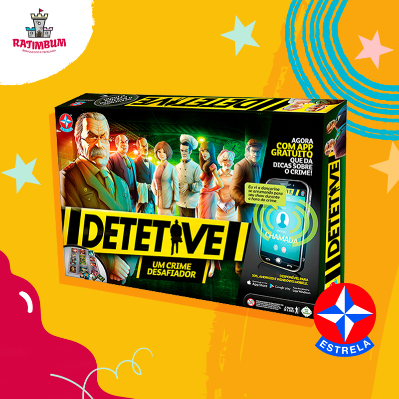 Jogo De Tabuleiro Detetive - Estrela - Um Crime Desafiador