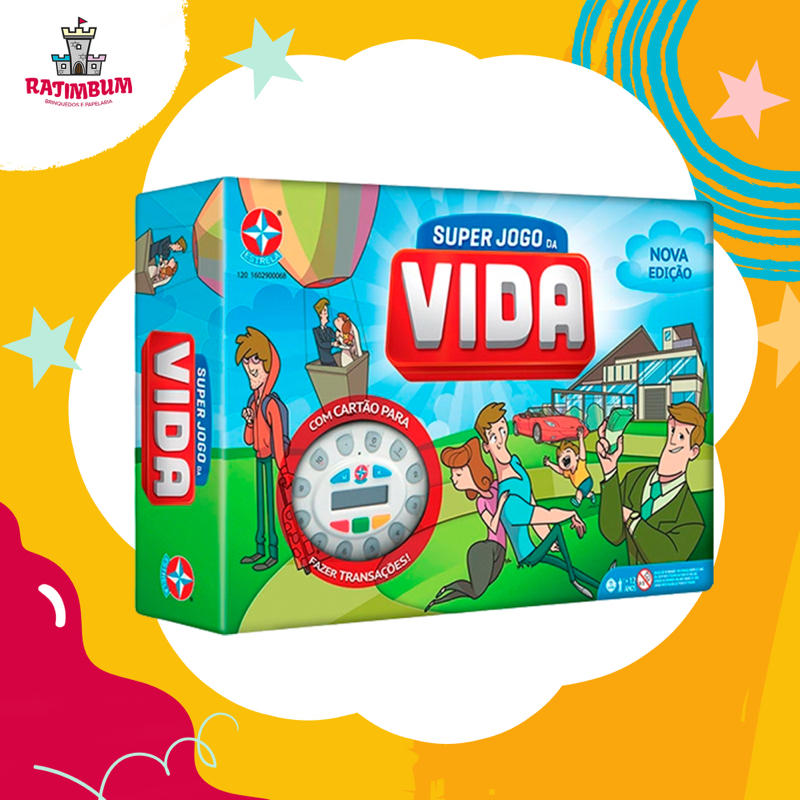 Super Jogo da Vida 1201602900068/ Estrela - Ratimbum Brinquedos e Papelaria