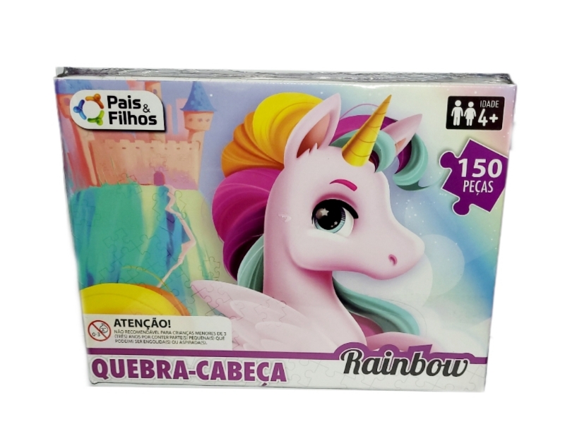 Quebra Cabeça Rainbow 150 Peças - Pais e Filhos