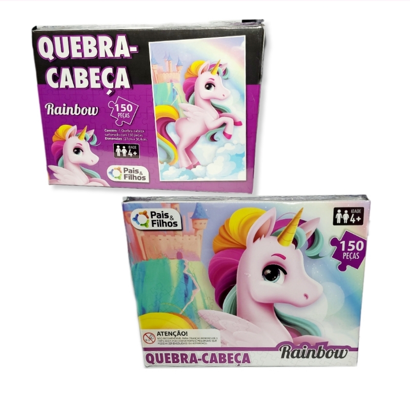 Quebra Cabeça Rainbow 150 Peças - Pais e Filhos