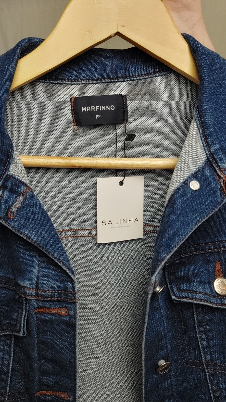 Jaqueta jeans hot sale marfinno