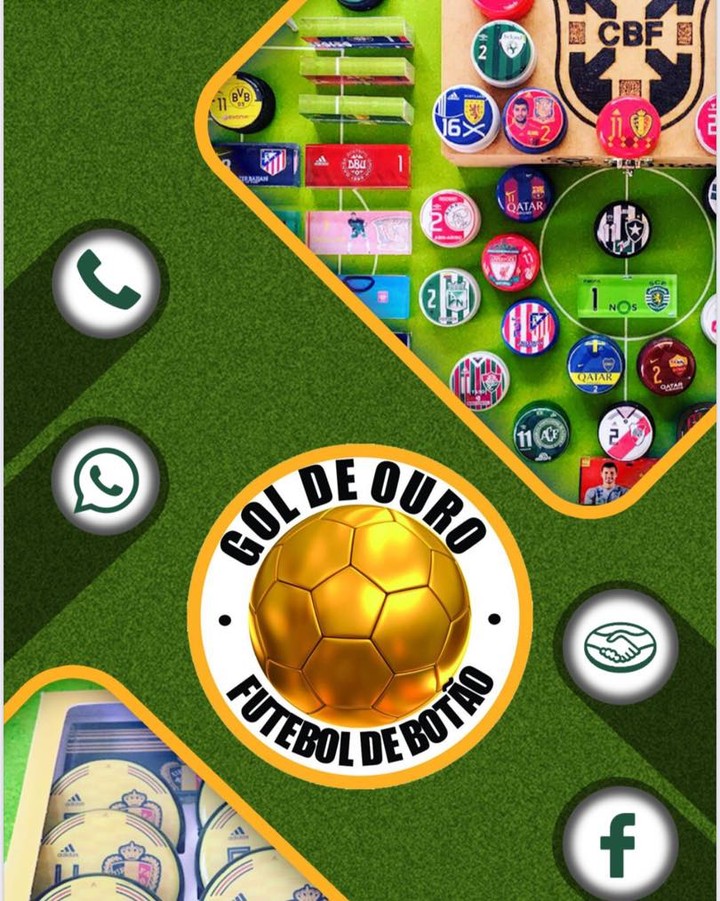 Jogo Futebol De Botão Club 2 Seleções Times Envio 24hrs