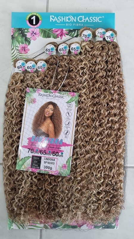 Lindona 70cm - FASHION CLASSIC - Cabelo Cacheado - Bio Fibra/Bio Vegetal.