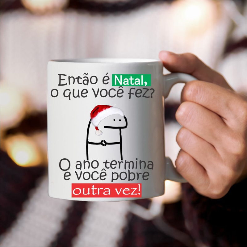 Camisa Camiseta Florks Meme Natal